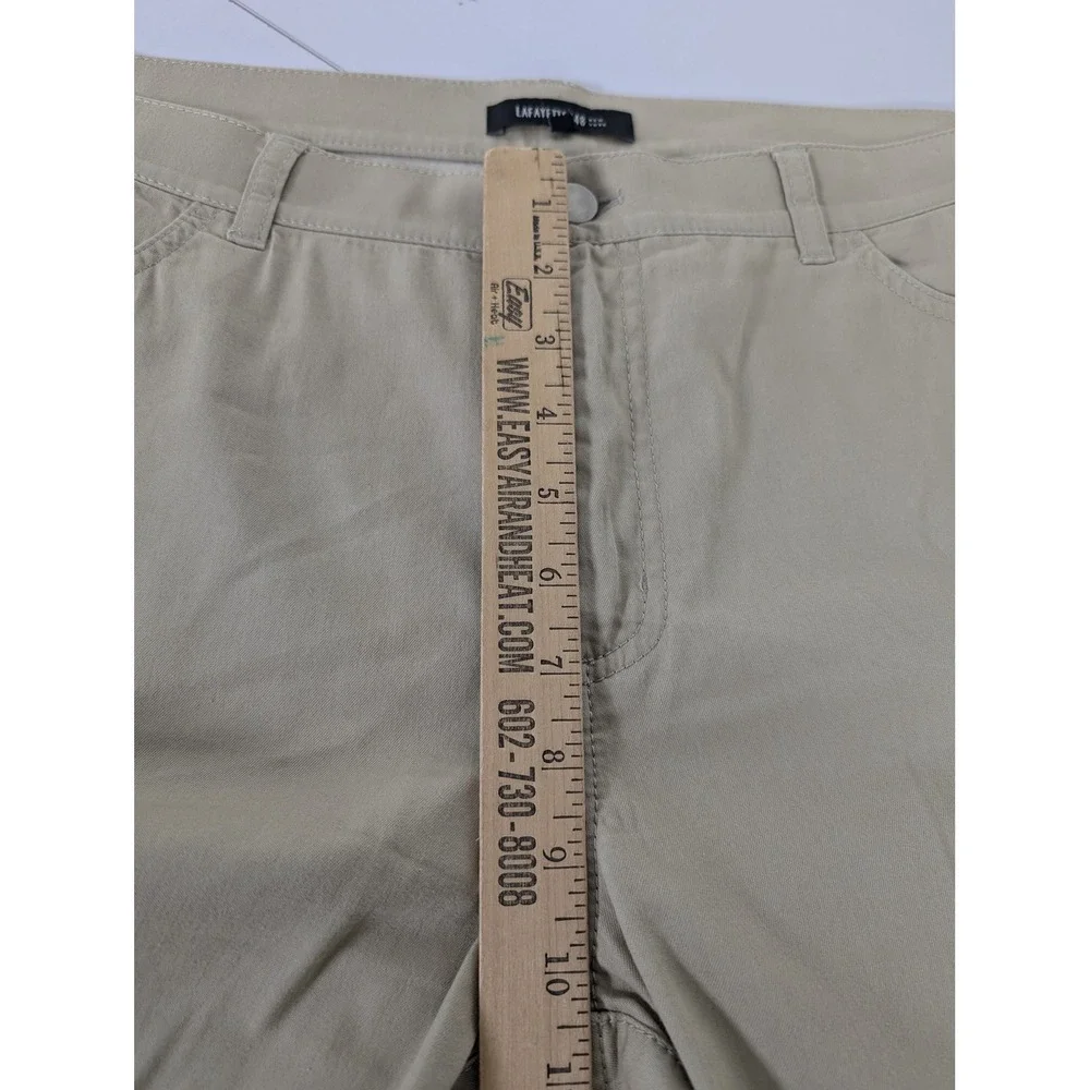 Lafayette 148 Pants Womens 12‎ Stretch Casual Straight Leg Lightweight Workwear